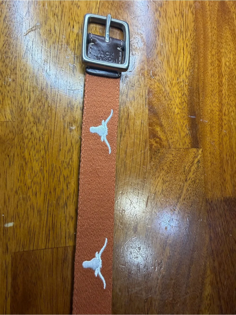 Jack Mason Texas Longhorns Men’s Belt Size 32 Burnt Orange Leather NCAA